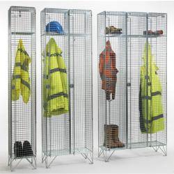 Wire Mesh Lockers - 1 Door 457mm Deep