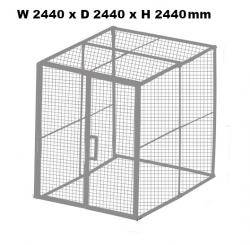 Eurocage Mesh Security Cage - Painted Warehouse Ladder
