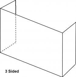 3 Sided Eurocage Mesh Security Cage - Painted Warehouse Ladder