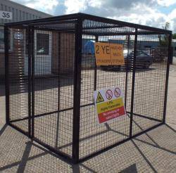 Britgas Gas Bottle Cage - 25 x 47kg Cylinder Storage WGC50 - H2000 x W2000 x D2000mm