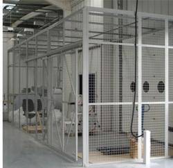 Eurocage Mesh Security Cage - Painted Warehouse Ladder