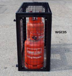 Britgas Gas Bottle Cage - 3 x19kg Cylinder WGC05 - H900 x W1000 x D500mm Warehouse Ladder