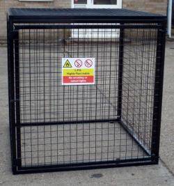 Britgas Gas Bottle Storage Cages Warehouse Ladder